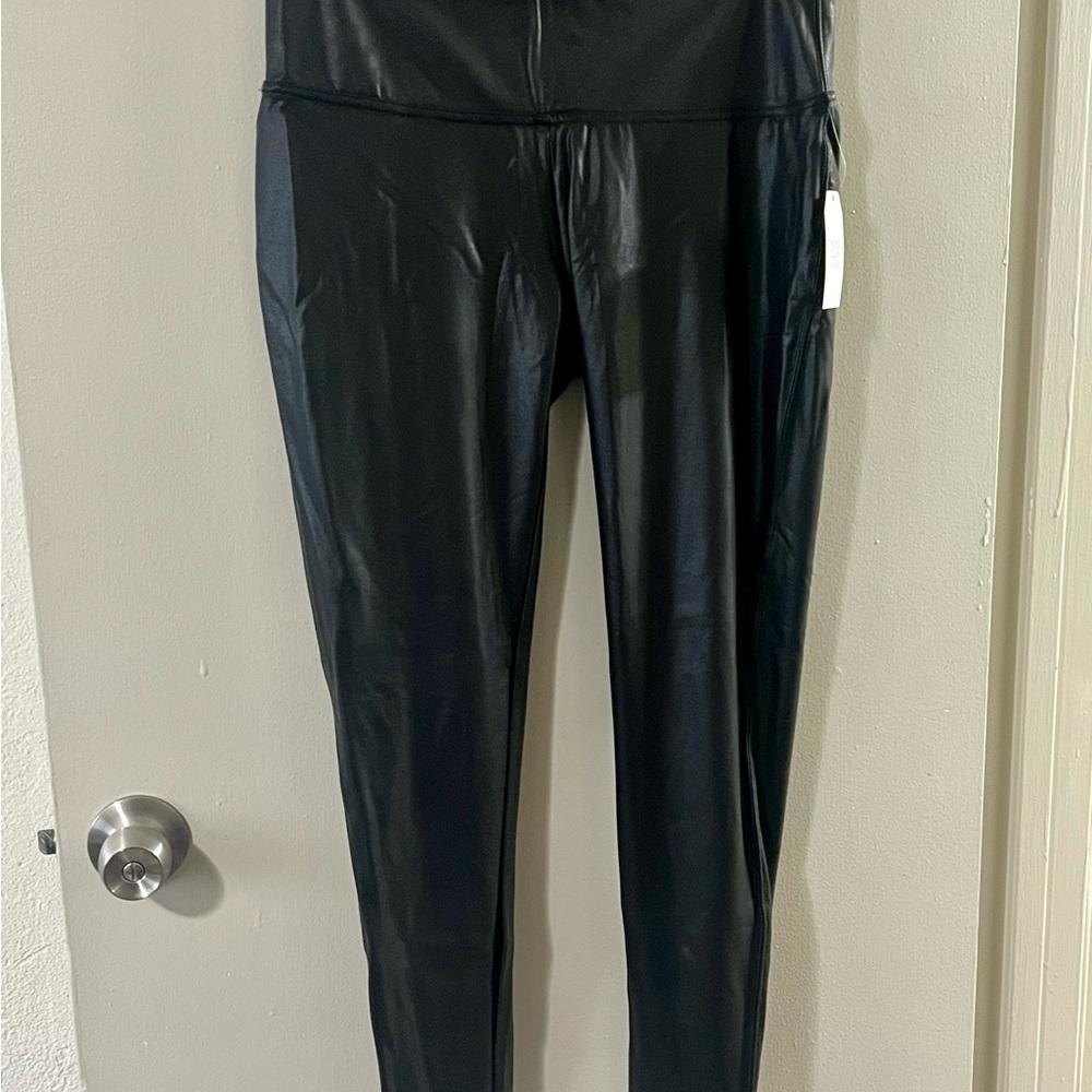 Time and Tru Black Faux Leather Pants Sz XL NWT